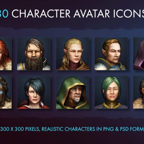 Character Avatar Icons - Fantasy cover image.