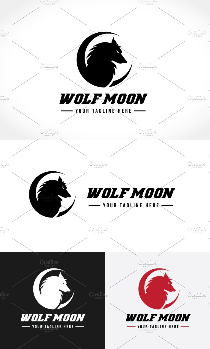 Wolf Moon Logo preview image.