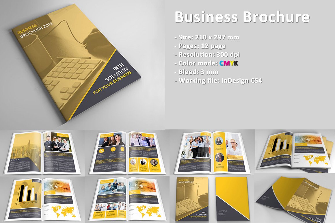 InDesign Corporate Brochure-V139 cover image.