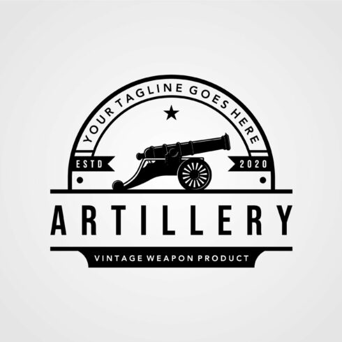 cannon artillery logo vintage cover image.