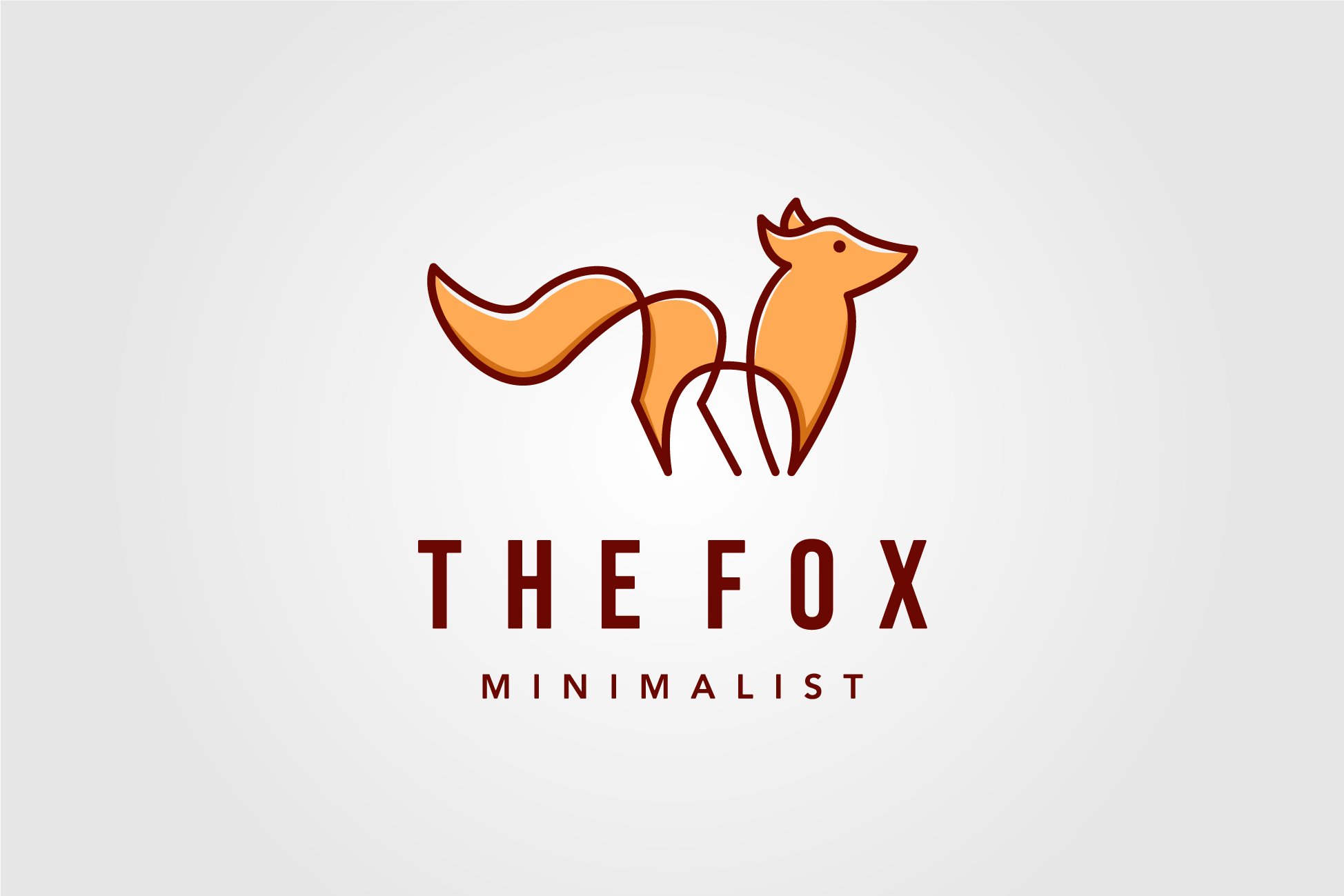 minimalist fox line art logo cover image.