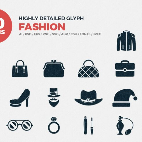 Glyph Icons Fashion Set cover image.
