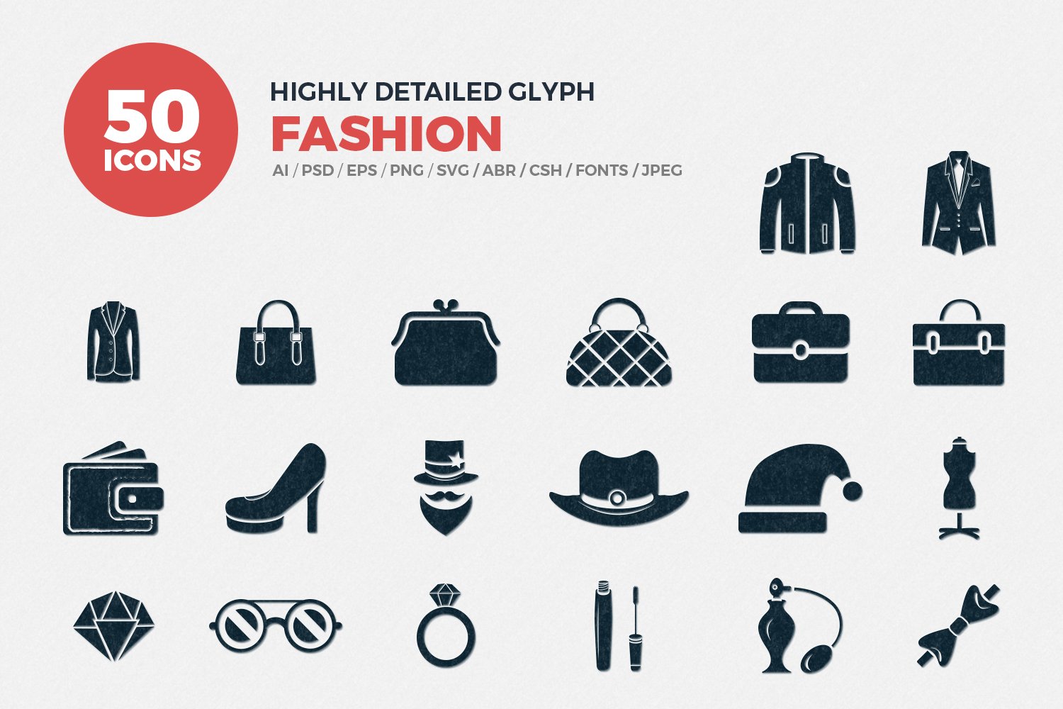 Glyph Icons Fashion Set cover image.