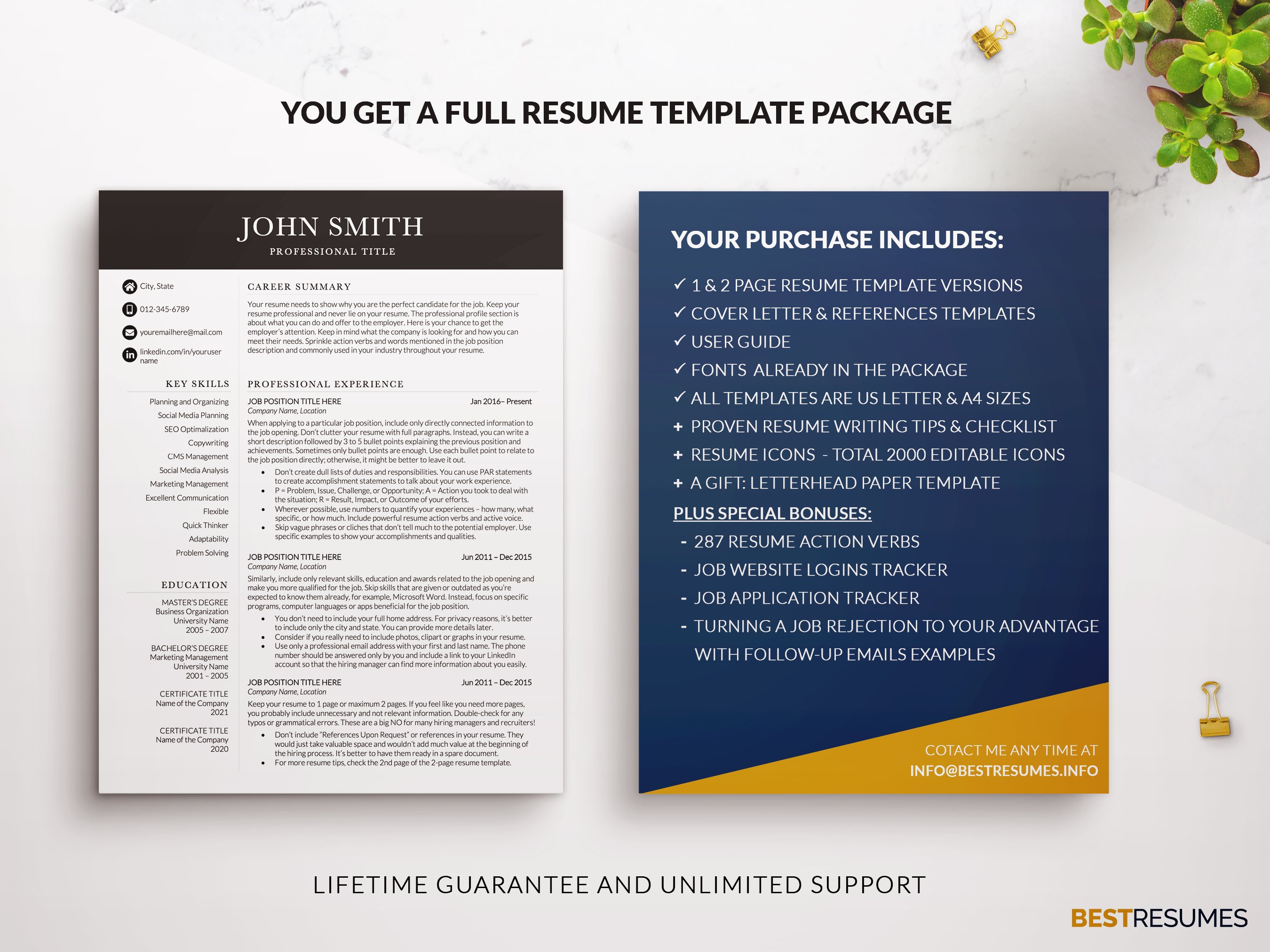 marketing resume template resume toolkit john smith 14