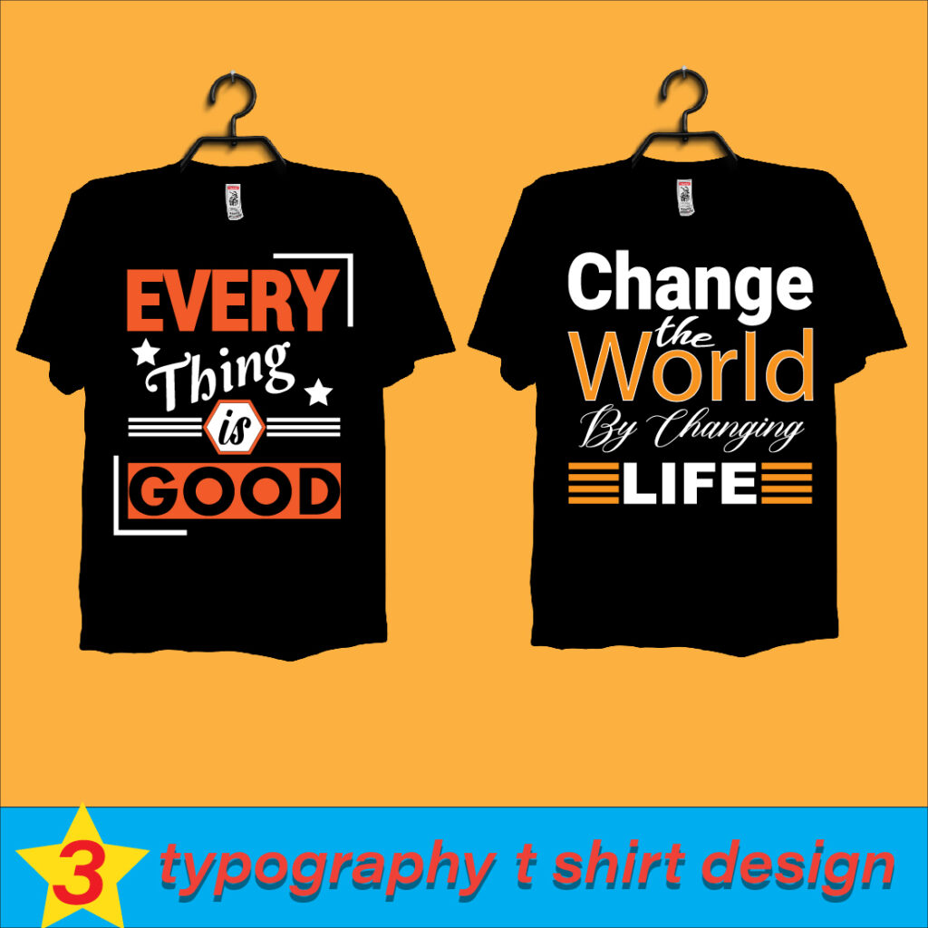 3 best Typography t shirt design - MasterBundles