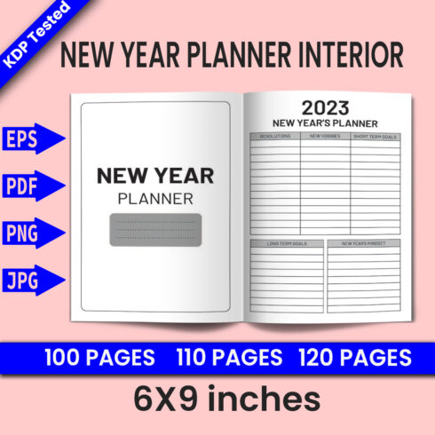 2023 New Year Planner - KDP Interior cover image.
