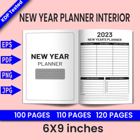 2023 New Year Planner - KDP Interior cover image.