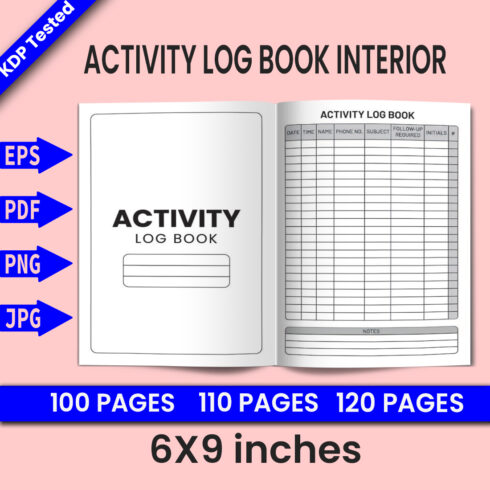 Activity Log Book - KDP Interior cover image.