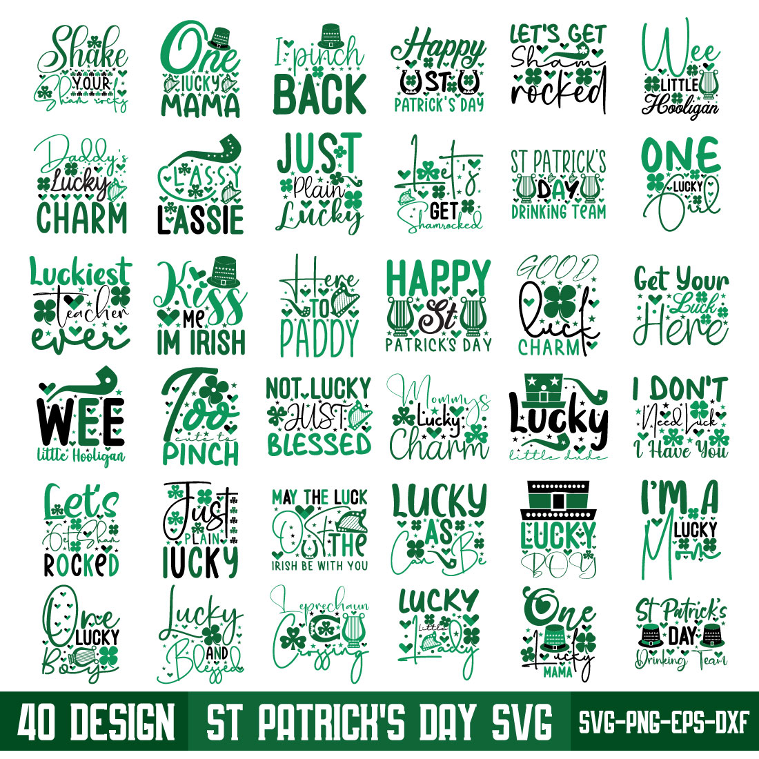 St Patrick's Day SVG Bundle cover image.
