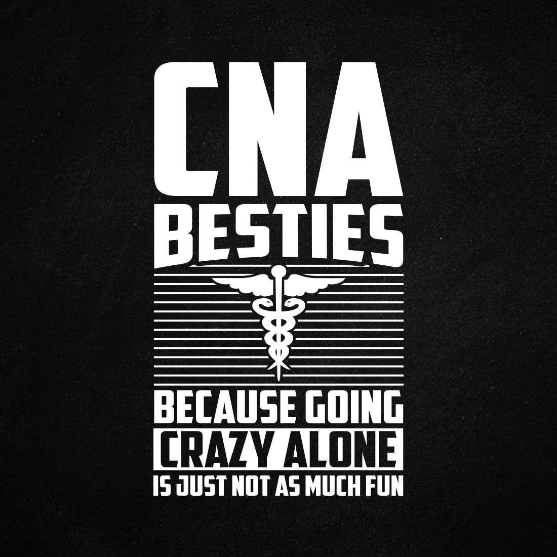 Funny CNA Besties Healthcare Worker Nurse T shirt Design cover image.