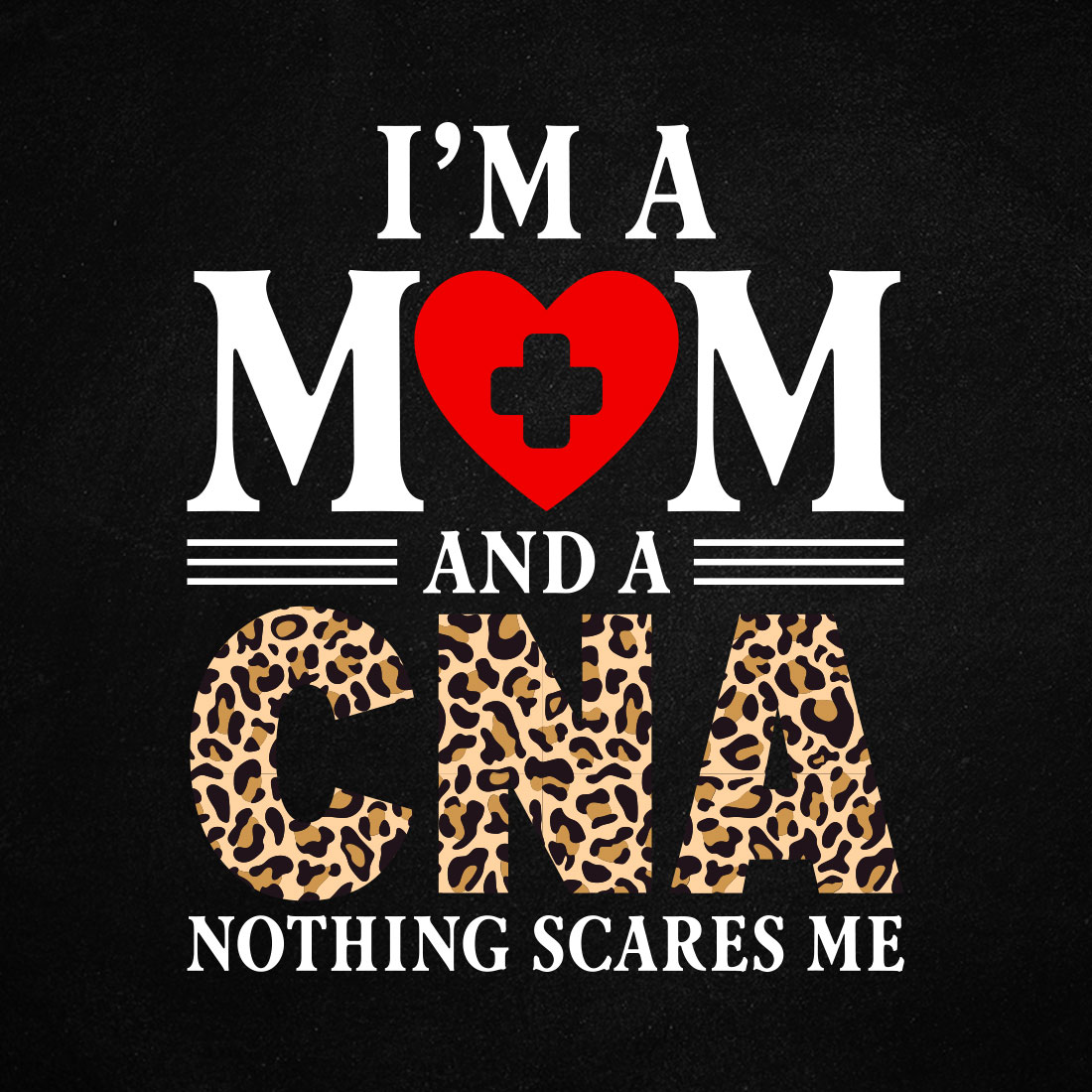 Funny Nurse CNA Mom Certified Nursing T shirt Design cover image.