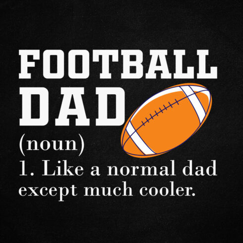 American Football Dad T shirt Design cover image.