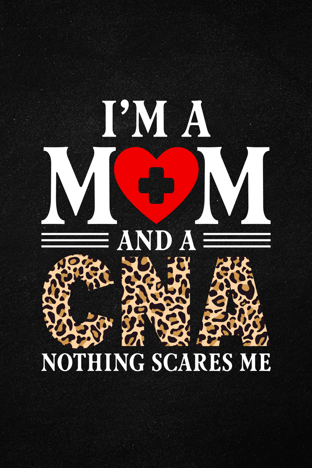Funny Nurse CNA Mom Certified Nursing T shirt Design pinterest preview image.