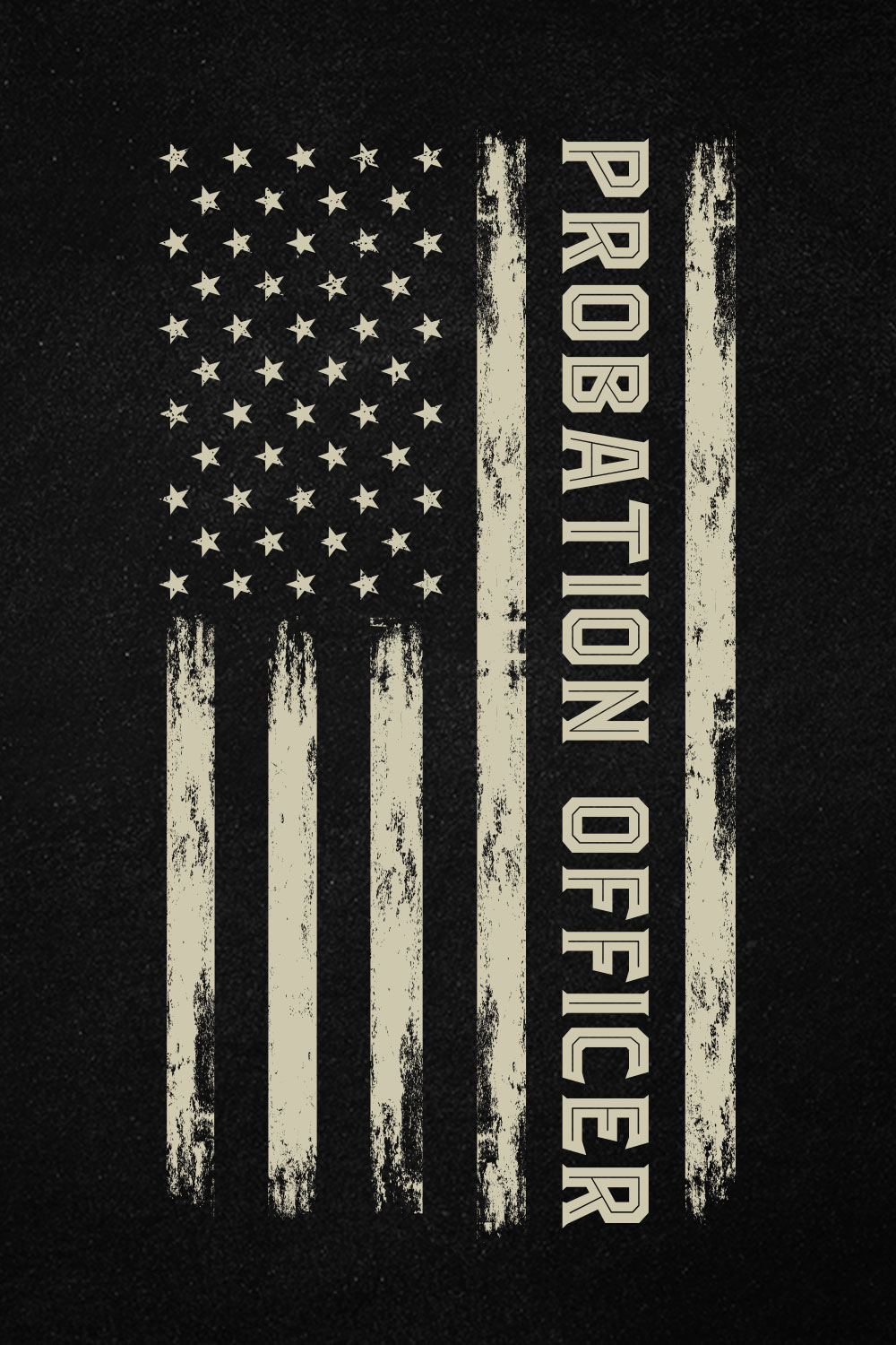 Probation Officer American Flag USA Auto Probation Officer T shirt Design pinterest preview image.
