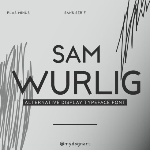 Sam Wurlig Font cover image.