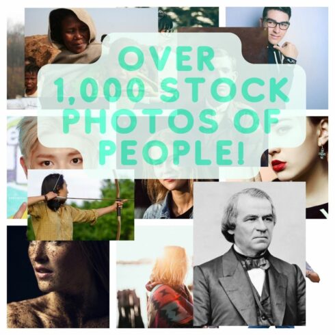 1,000 Stock Photo Bundle of People cover image.