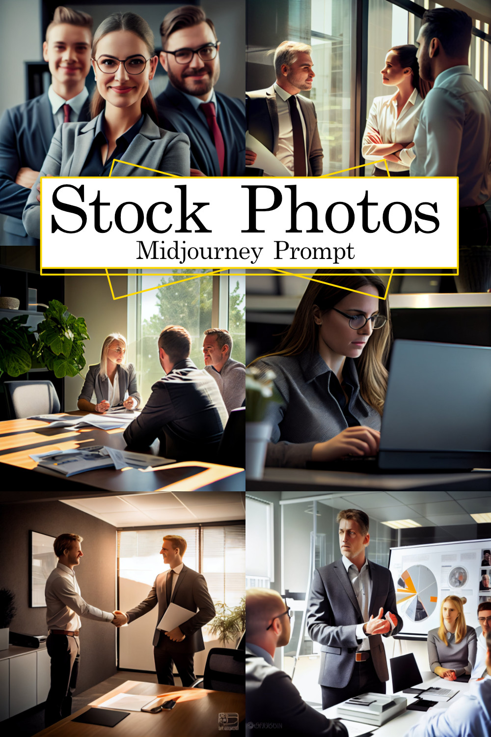 Company Employees Stock Photos Midjourney Prompt pinterest preview image.