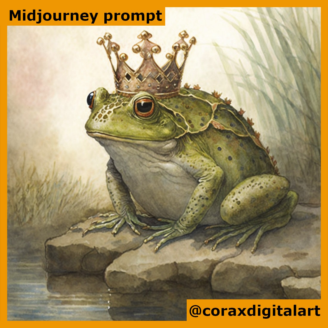 Fairytale Animal Book Illustrations prompt for Midjourney preview image.