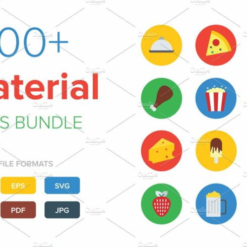 1500+ Material Icons Bundle cover image.