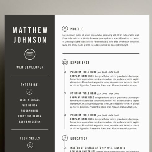 Resume & Cover Letter Template cover image.