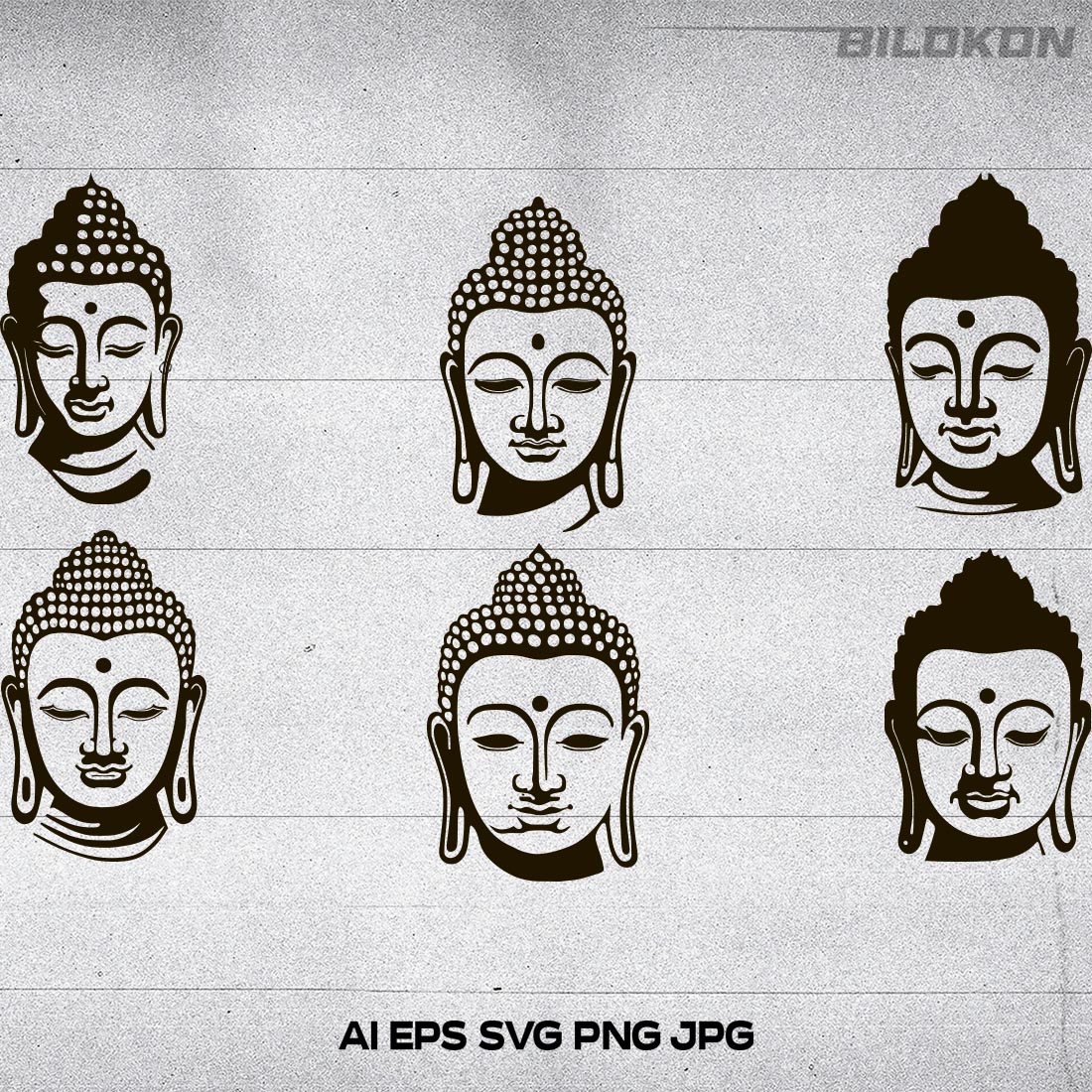 buddha face stencils