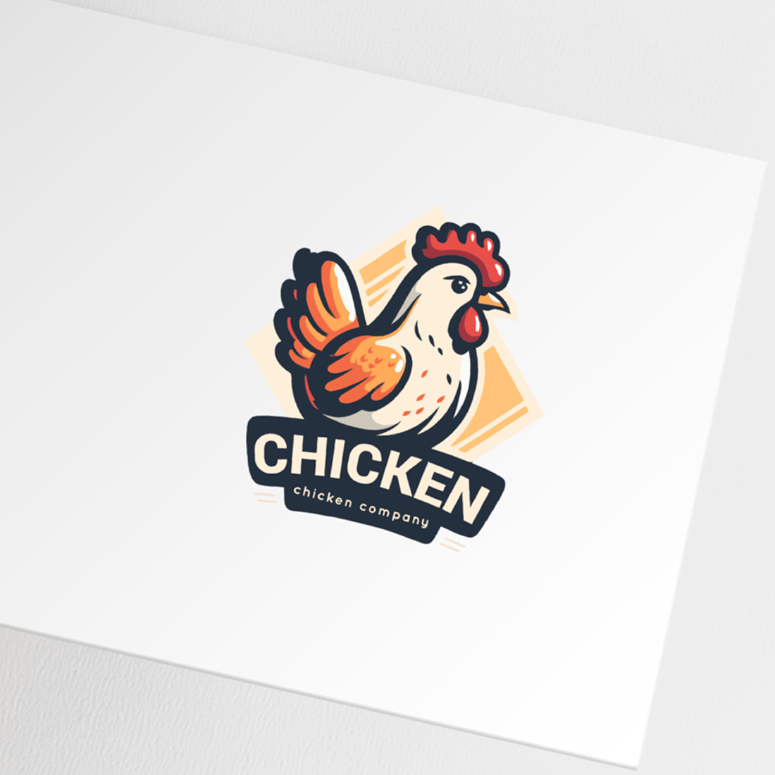 Chicken Rooster Logo Mascot Design preview image.