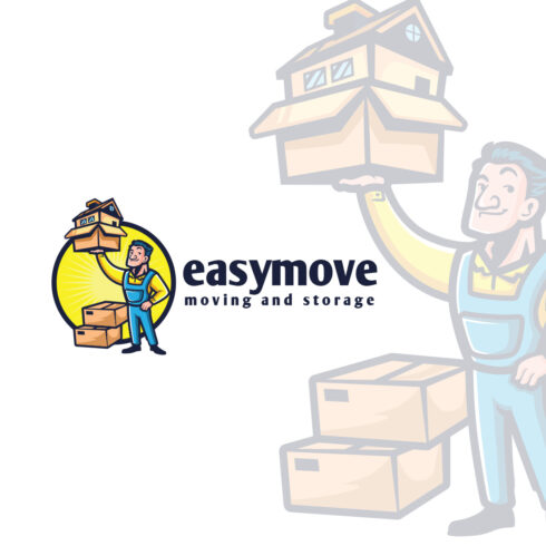 Easy Move - Moving Service Logo Design cover image.