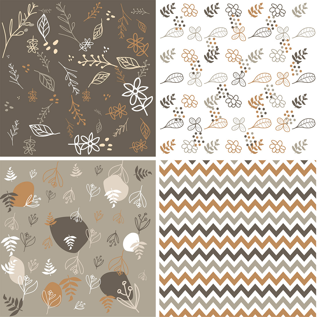 8 styles of different digital paper pattern preview image.