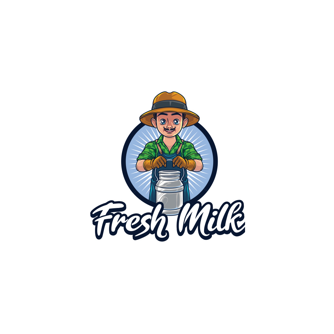 Fresh Milk Dairy Logo Design cover image.