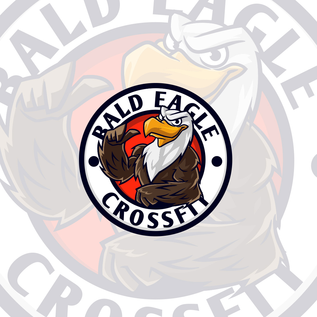 Eagle Bandge Logo Design cover image.