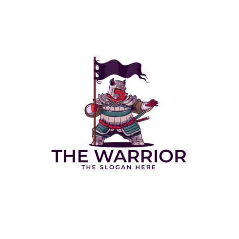 Big Warrior Character Mascot Logo Design cover image.