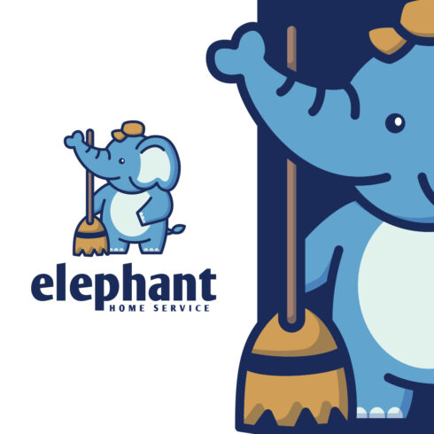 Elephant Maid - Home Cleaning Service Logo cover image.