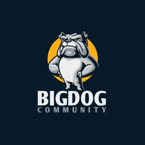 Bull Dog Character Mascot Logo Design cover image.