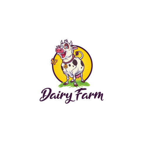 Happy Cow - Dairy Farm Logo Design cover image.