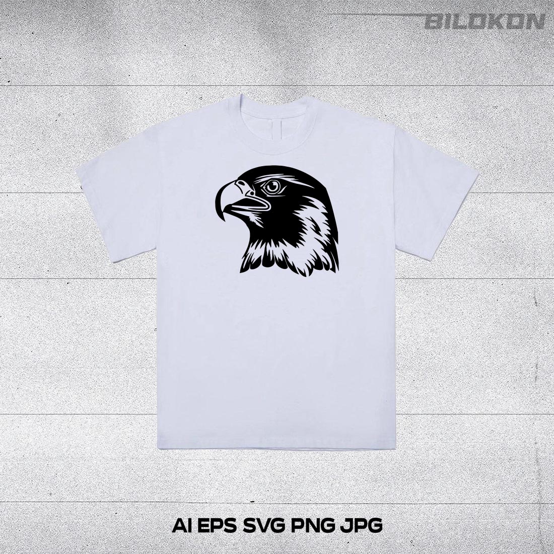 Falcon head , Eagle head, Bird head icon, logo, Illustration, SVG Vector preview image.