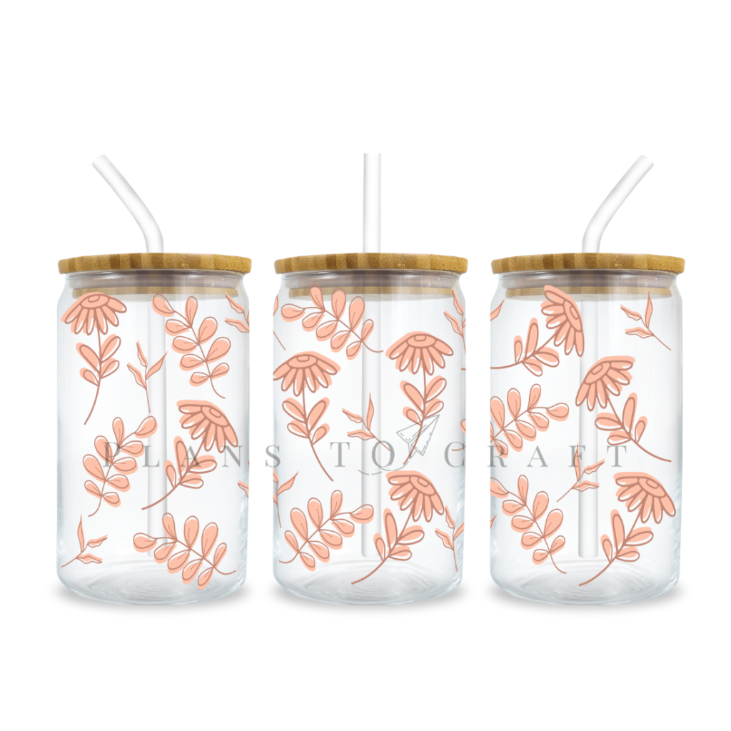 Bundle 6 Spring Libbey Can Glass Wrap SVG 16oz 20oz - MasterBundles