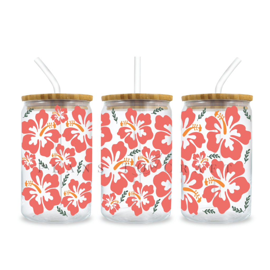 Bundle 6 Spring Libbey Can Glass Wrap SVG 16oz 20oz - MasterBundles
