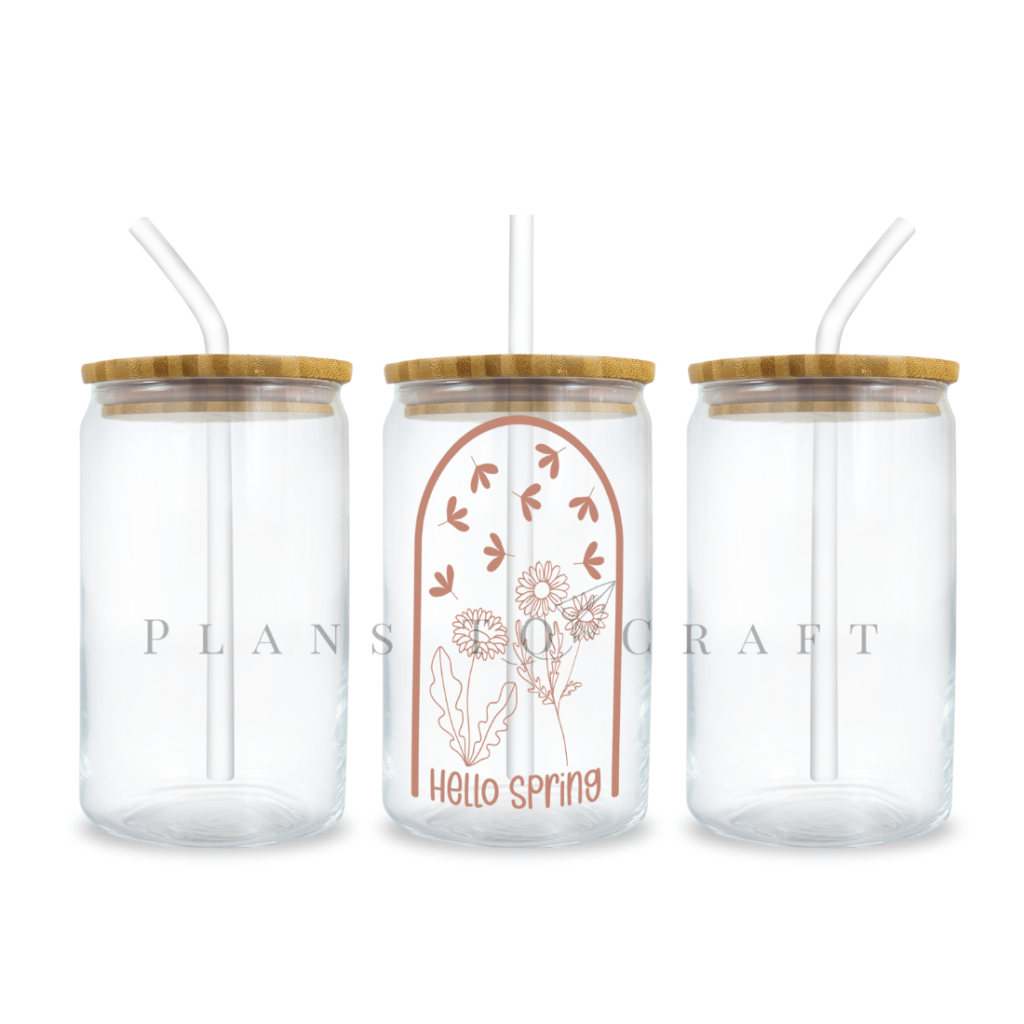 Bundle 6 Spring Libbey Can Glass Wrap SVG 16oz 20oz - MasterBundles