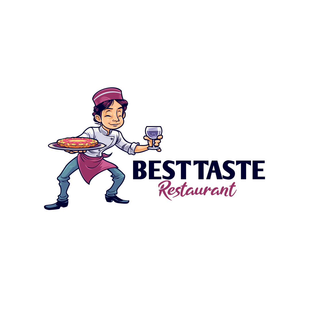 Best Taste Restaurant Logo preview image.