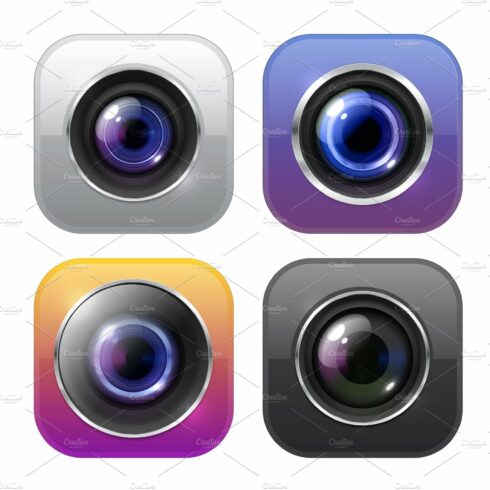 Photo and video camera icons, cover image.