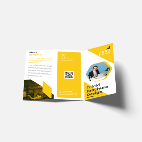 Corporate Trifold Brochure Template cover image.
