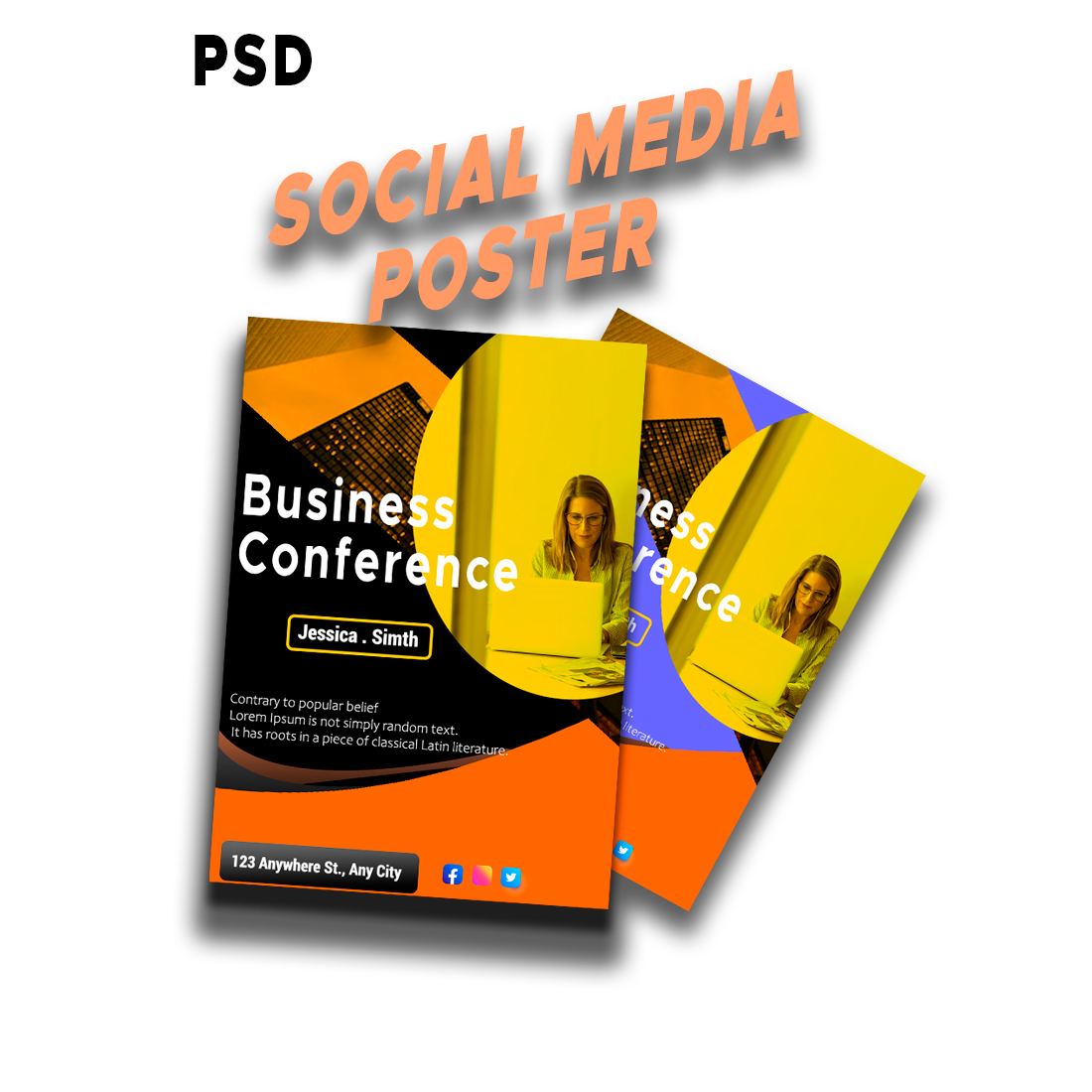 BUSINESS SOCIAL MEDIA POSTER FOR WEB preview image.