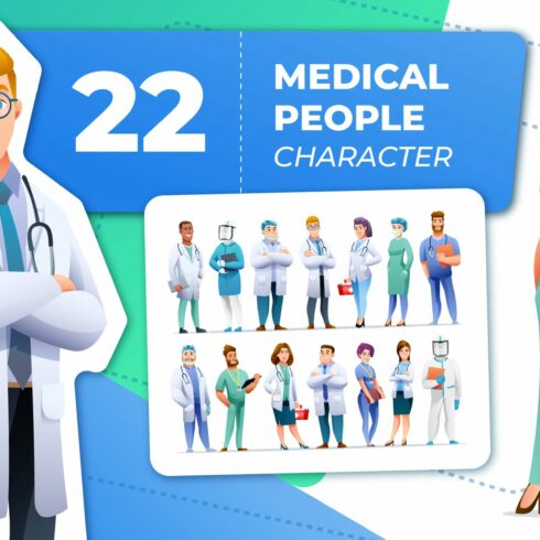 Medical People Character Set cover image.