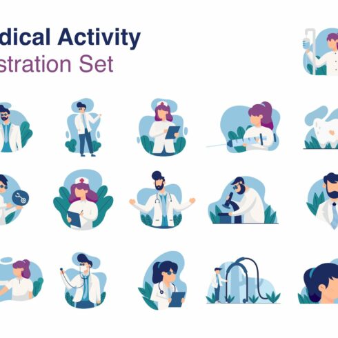 Medical Activity Illustration Set cover image.