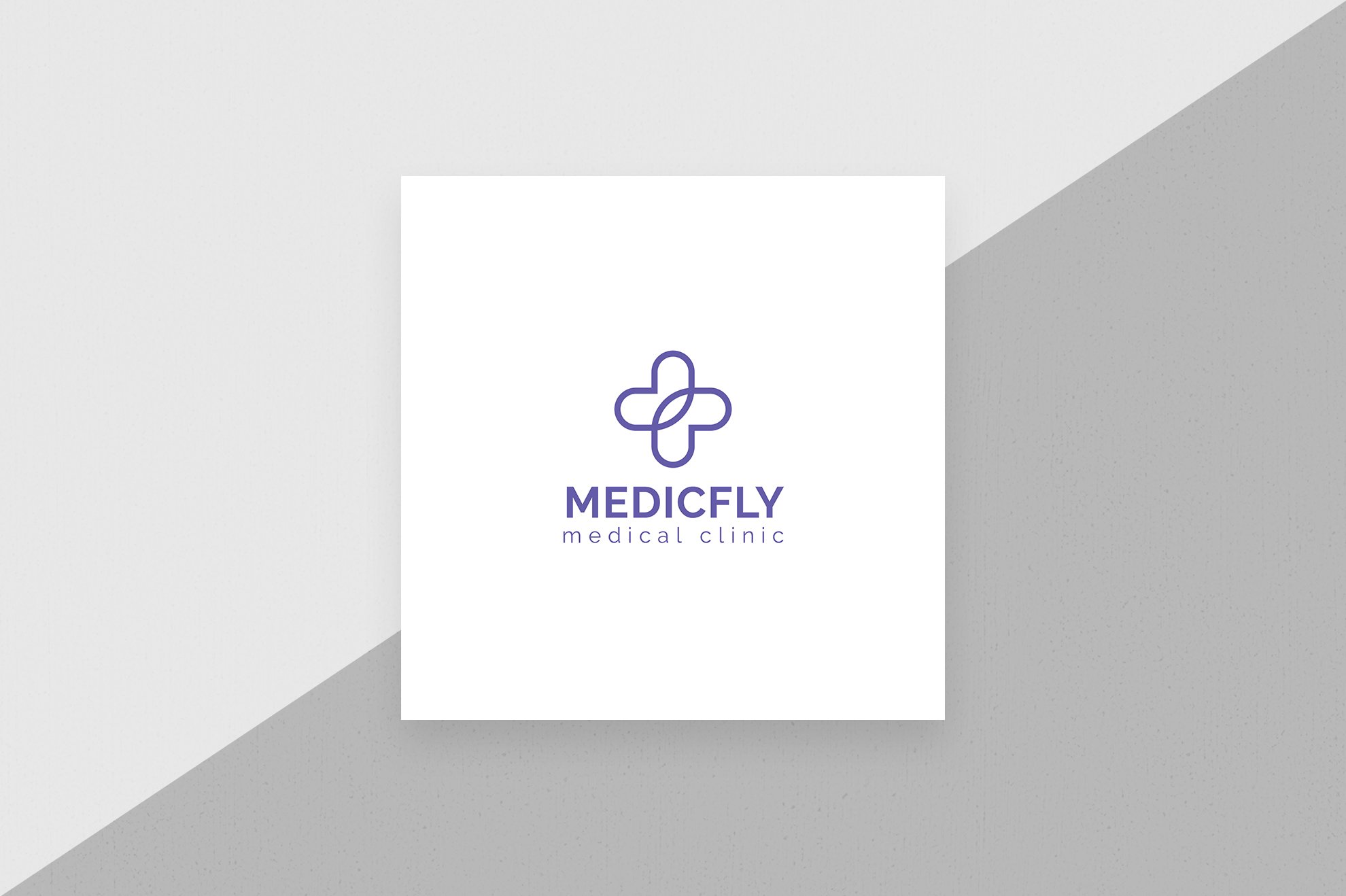 medical clinic logo 05 black and white inverted creativemarket 528