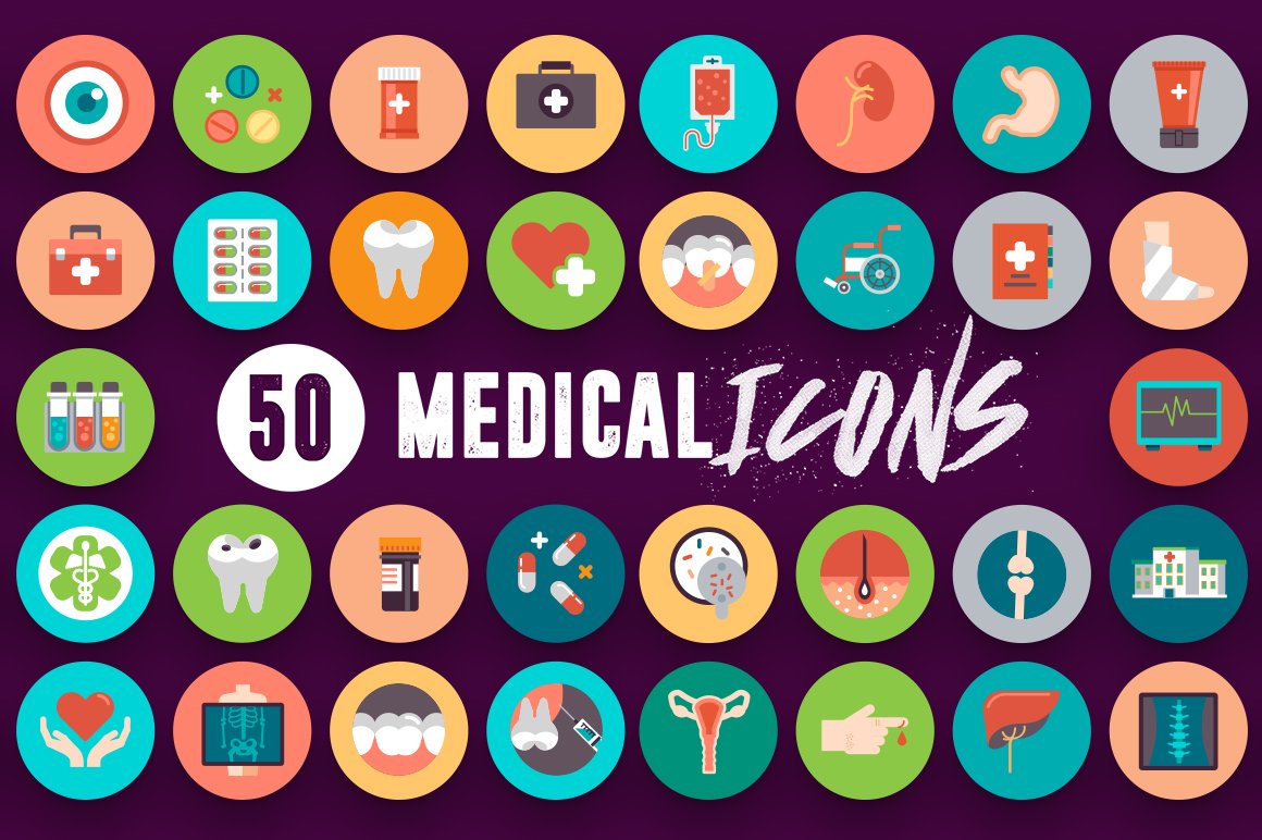 medical health flat icons 6 552