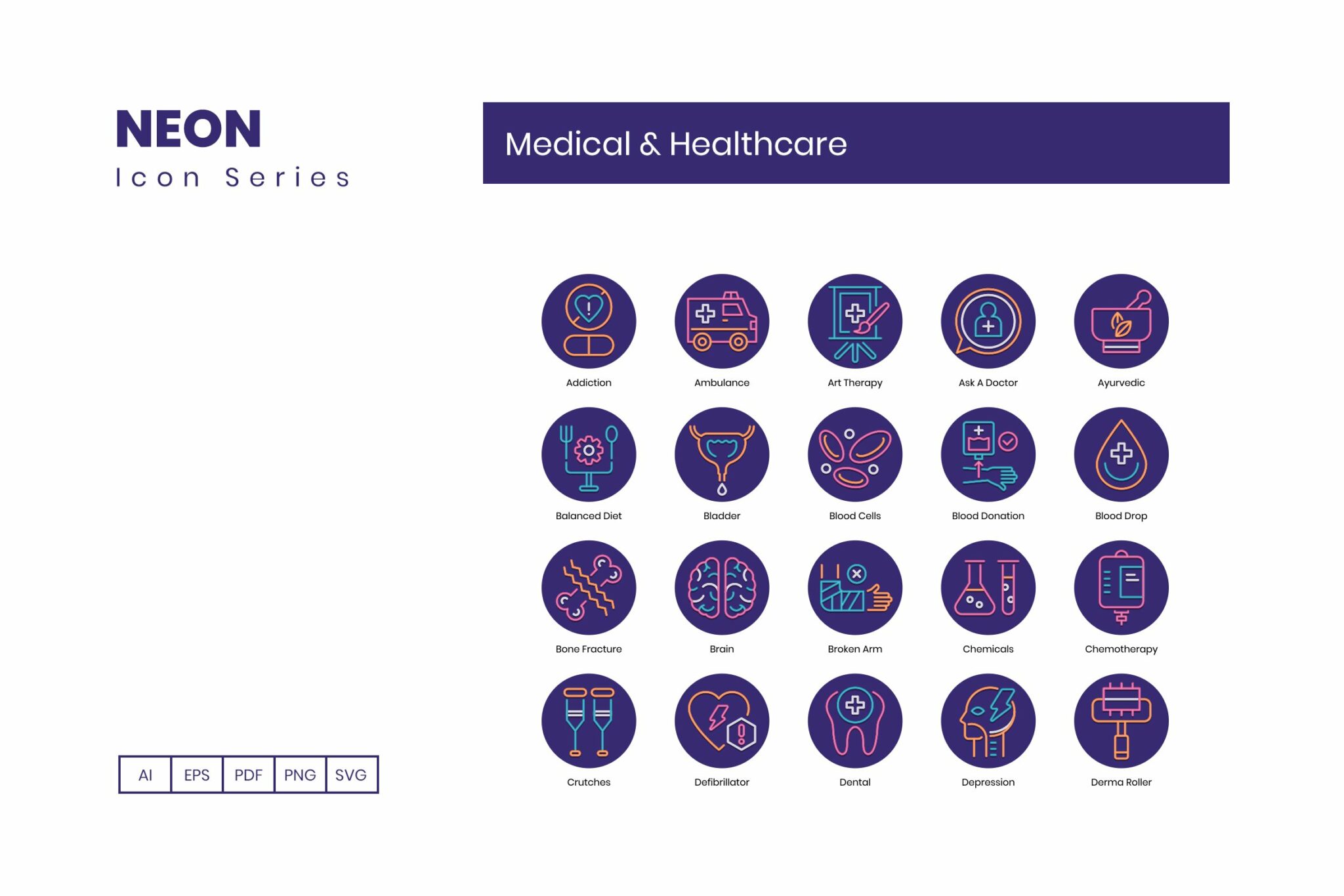 100 Medical & Healthcare Icons – MasterBundles