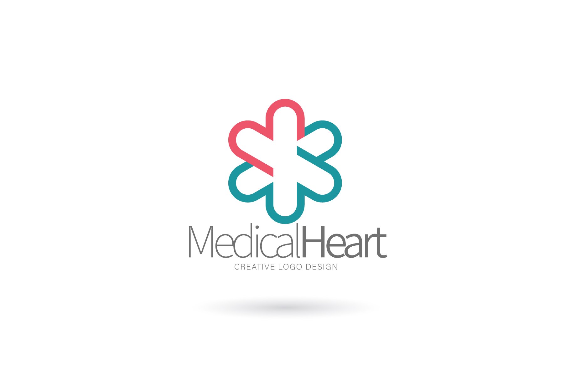 Medical logo,Cross logo template cover image.