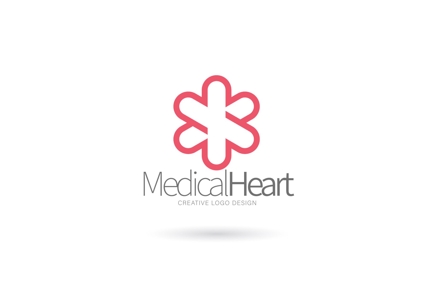 Medical logo,Cross logo template preview image.