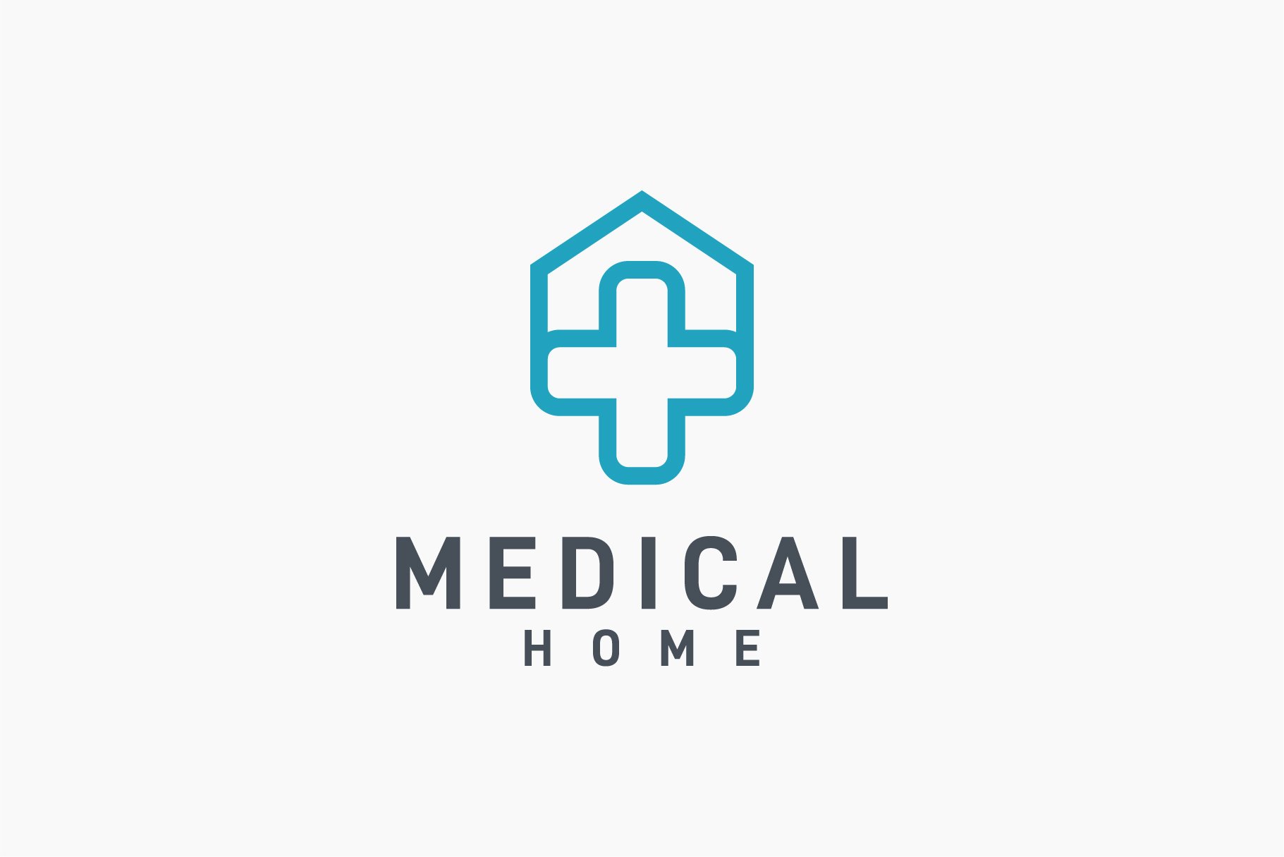 medical home logo design inspiration cover image.